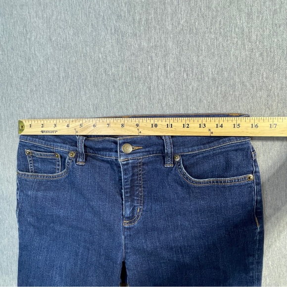 Lauren Ralph Lauren Women’s Jeans Size 10 Mid Rise Straight Leg Medium Wash Blue - Picture 4 of 12